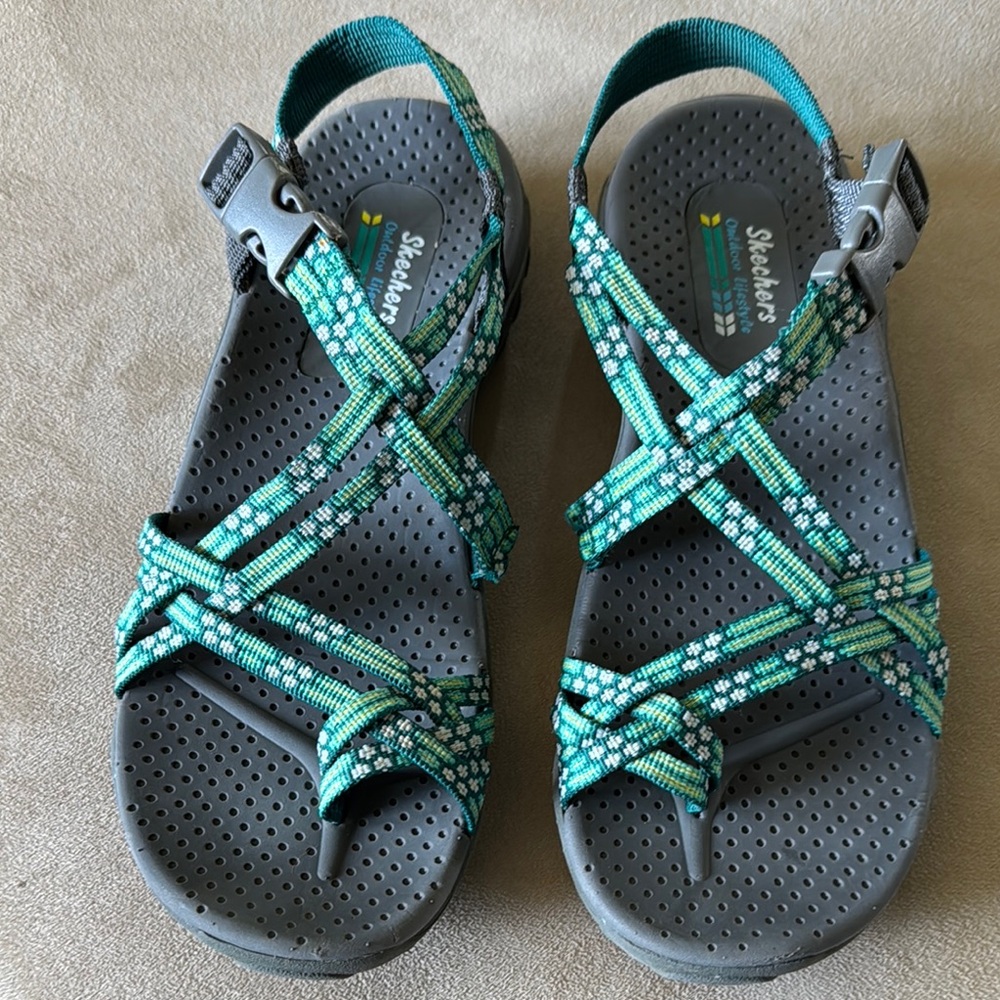 Skechers Green Sport Sandals for Outdoor Adventures